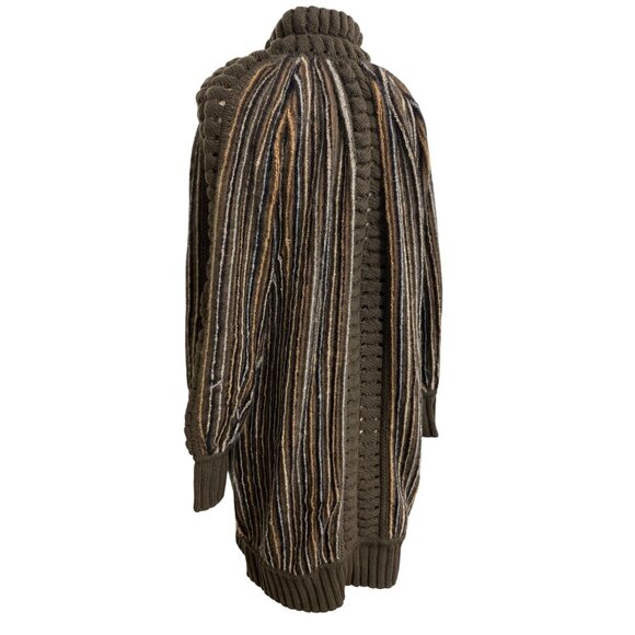 Missoni Made In Italy Striped Knit Wool Cardigan Coat Size 40 - Picture 12 of 16